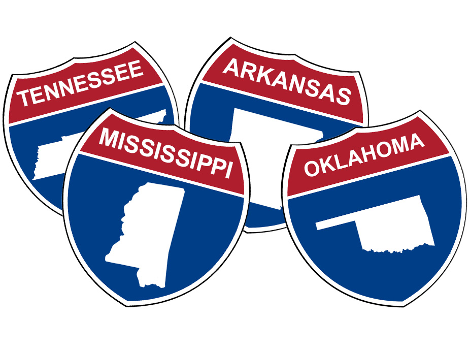 Fence company in Memphis - our Tennessee map