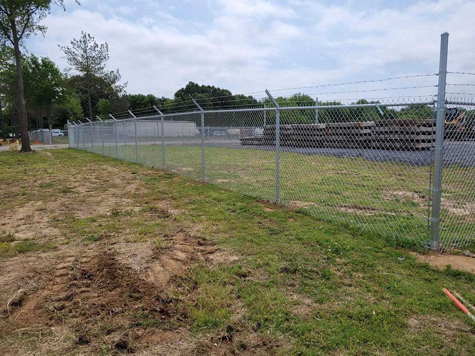 Security Fence Example in Marshall County Mississippi